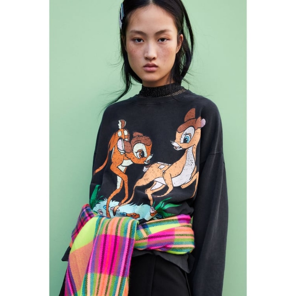 ZARA BAMBI DISNEY SWEATSHIRT
